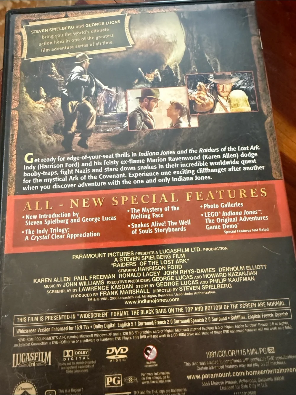 Raiders of the lost ark dvd!